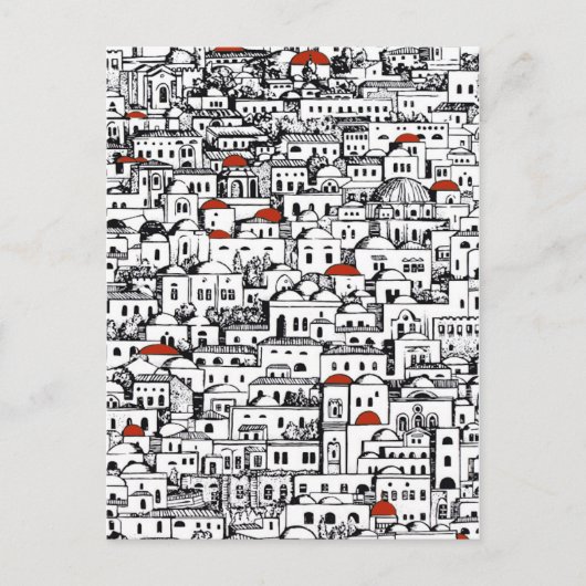 Carte Postale Ville méditerranéenne (Devant)