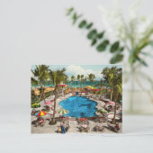 Carte Postale Ville - Miami FL - Assis piscine 1941 (Debout devant)