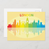 Carte Postale Ville Skyline | Londres, Angleterre (Devant / Derrière)