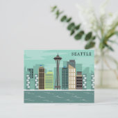 Carte Postale Ville Skyline | Seattle, Washington (Debout devant)