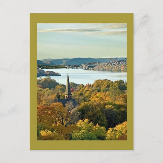 Carte Postale Ville sur la rivière (Devant)