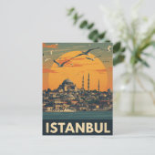 Carte Postale Ville vintage d'Istanbul (Debout devant)
