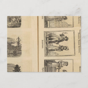 Carte Postale Villes, costumes