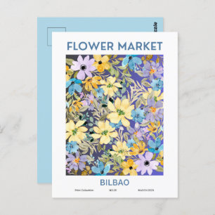 Carte Postale Villes du marché aux fleurs du monde Bilbao