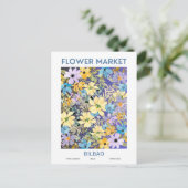 Carte Postale Villes du marché aux fleurs du monde Bilbao (Debout devant)