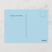 Carte Postale Villes du marché aux fleurs du monde Bilbao (Dos)