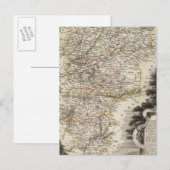 Carte Postale Villes et villes affichées Couleur le long des fro (Devant / Derrière)