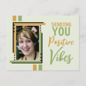 Carte Postale Villes positives encouragement ajouter photo or ve (Devant)