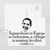 Carte Postale Villiage Idiot (Devant / Derrière)