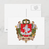 Carte postale Vilnius Coat d'armoiries (Devant / Derrière)