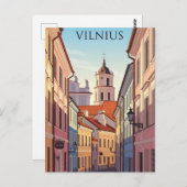 Carte Postale Vilnius Old Town Lithuania Travel (Devant / Derrière)