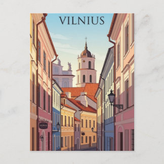 Carte Postale Vilnius Old Town Lithuania Travel