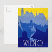 Carte Postale Vilnus, Lituanie, (Devant / Derrière)