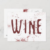 Carte Postale Vin (Devant / Derrière)