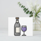 Carte Postale vin (Debout devant)