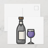 Carte Postale vin (Devant / Derrière)