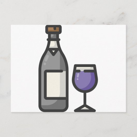 Carte Postale vin (Devant)