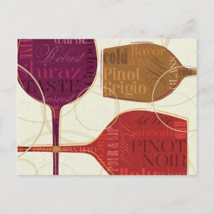 Carte Postale Vin coloré