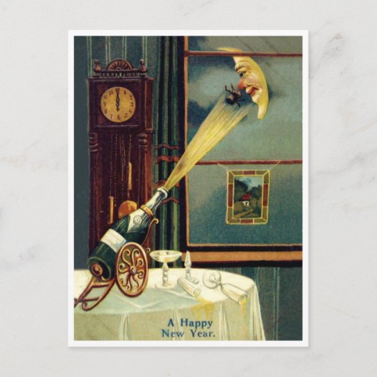 Carte Postale Vin Cork Atteindre la Lune (Devant)