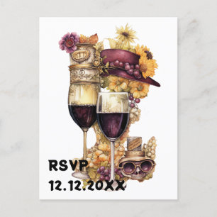 Carte Postale Vin de vapeur rsvp