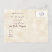 Carte Postale Vin Dégustation Invitation Vigne vieilli Vignoble (Dos)