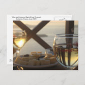 Carte Postale Vin et fromage (Devant / Derrière)