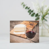 Carte Postale Vin et fromage (Debout devant)