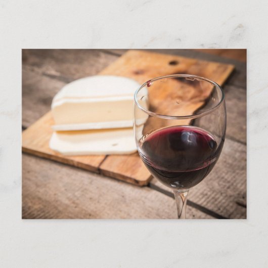 Carte Postale Vin et fromage (Devant)
