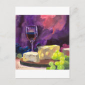 Carte Postale Vin et fromage (Devant)