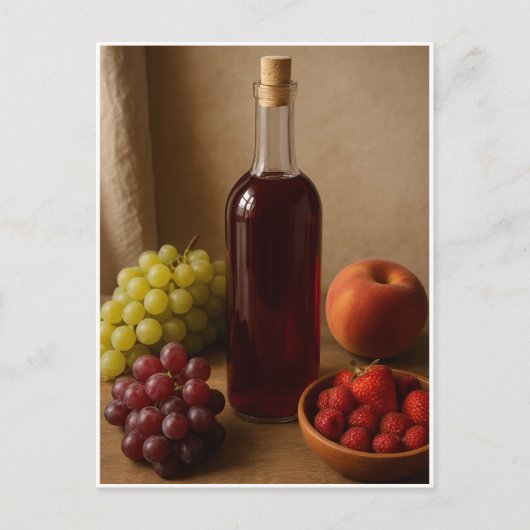 Carte Postale Vin fait maison (Devant)