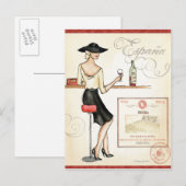 Carte Postale Vin fashionista (Devant / Derrière)