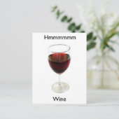 Carte Postale Vin Hmmmm (Debout devant)