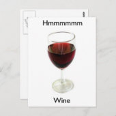 Carte Postale Vin Hmmmm (Devant / Derrière)