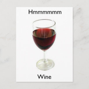 Carte Postale Vin Hmmmm