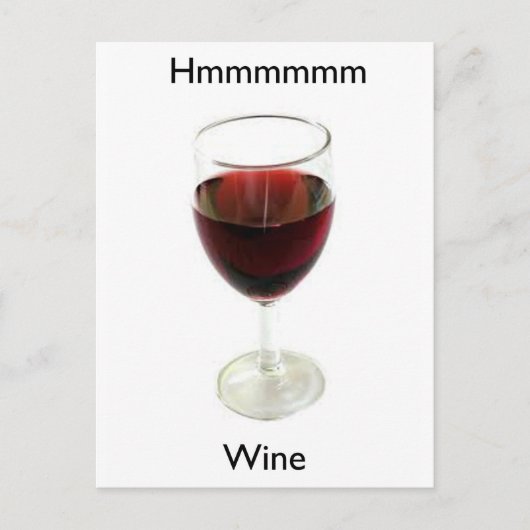 Carte Postale Vin Hmmmm (Devant)