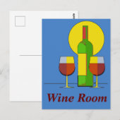 Carte Postale Vin, modifier le texte (Devant / Derrière)