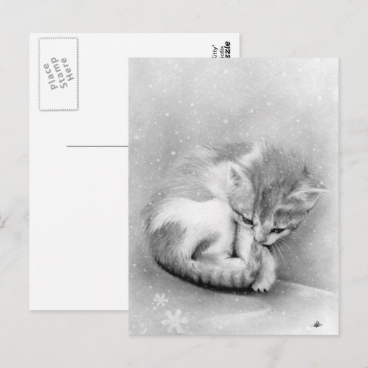 Carte Postale Vin noir Kitty (Devant / Derrière)