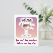 CARTE POSTALE VIN, PLUS DE VIN, ENCORE PLUS DE VIN (Debout devant)