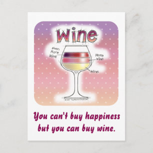 CARTE POSTALE VIN, PLUS DE VIN, ENCORE PLUS DE VIN