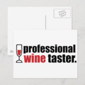 Carte Postale Vin professionnel (Devant / Derrière)