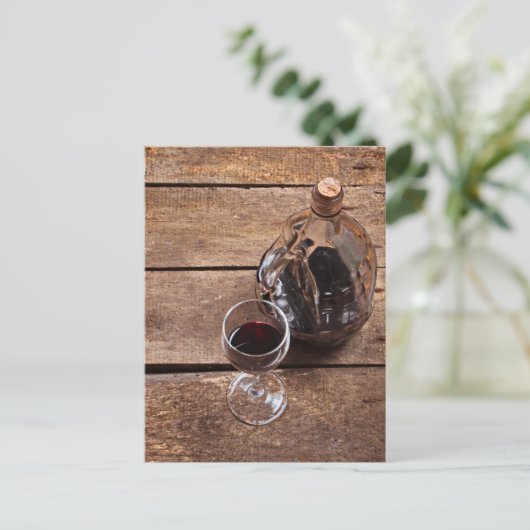 Carte Postale vin rouge (Debout devant)