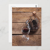 Carte Postale vin rouge (Devant / Derrière)