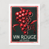 Carte Postale Vin Rouge De Table LabelEurope (Devant)