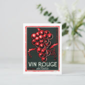 Carte Postale Vin Rouge De Table LabelEurope (Debout devant)