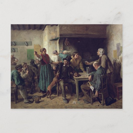 Carte Postale Vin Shop lundi 1858 (Devant)