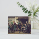 Carte Postale Vin Shop lundi 1858 (Debout devant)