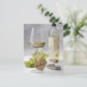 Carte Postale Vin Sommelier Vine Lover bouteille Design de raisi (Debout devant)