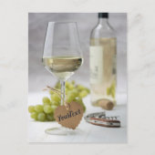 Carte Postale Vin Sommelier Vine Lover bouteille Design de raisi (Devant)