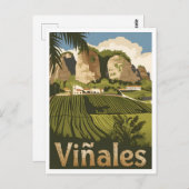 Carte Postale Viñales Cuba Vintage (Devant / Derrière)