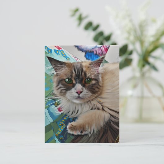 Carte postale Vincent Cat Gogh (Debout devant)